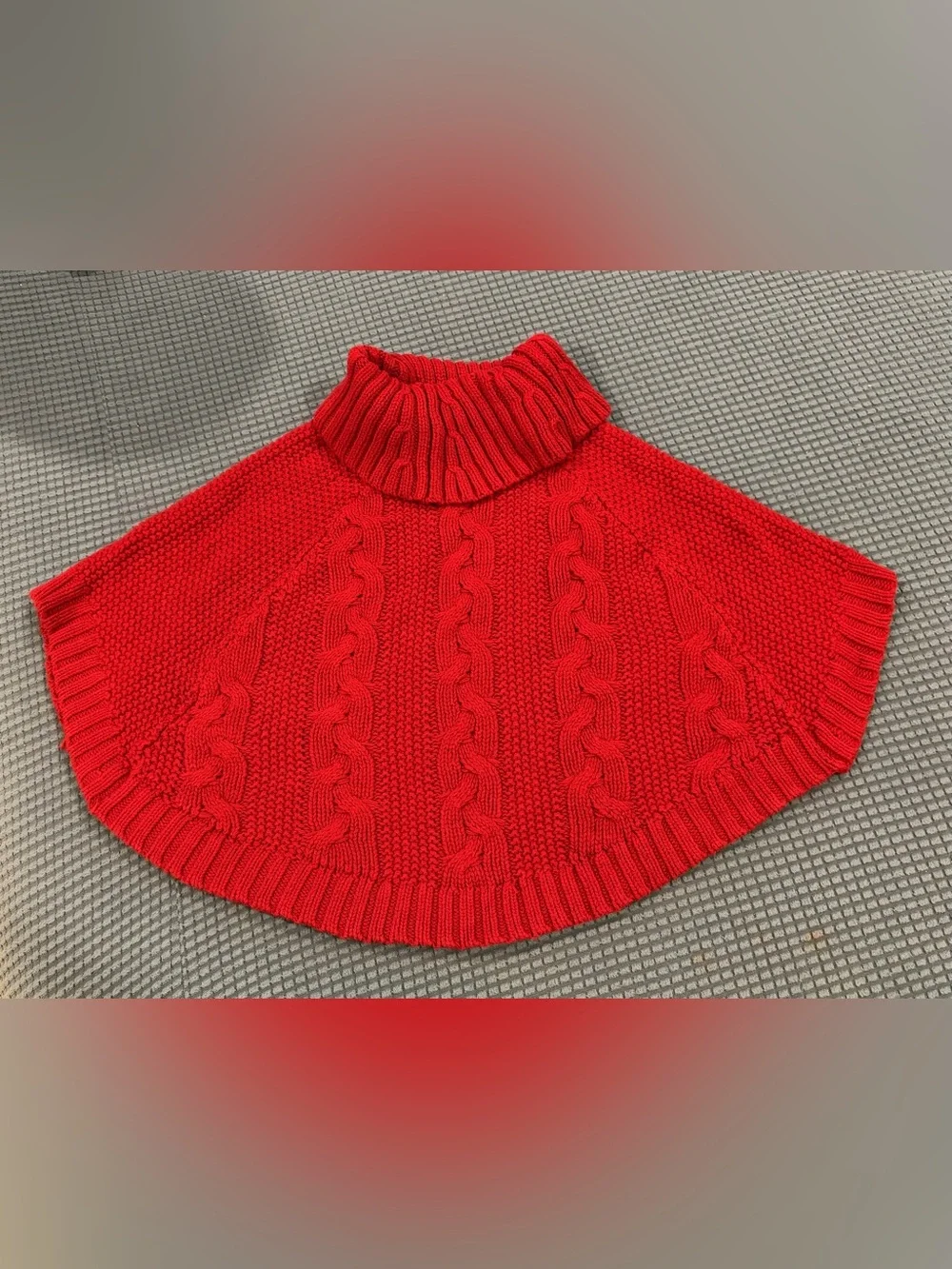 Poncho Sweater Cape Coat Size 4/4A